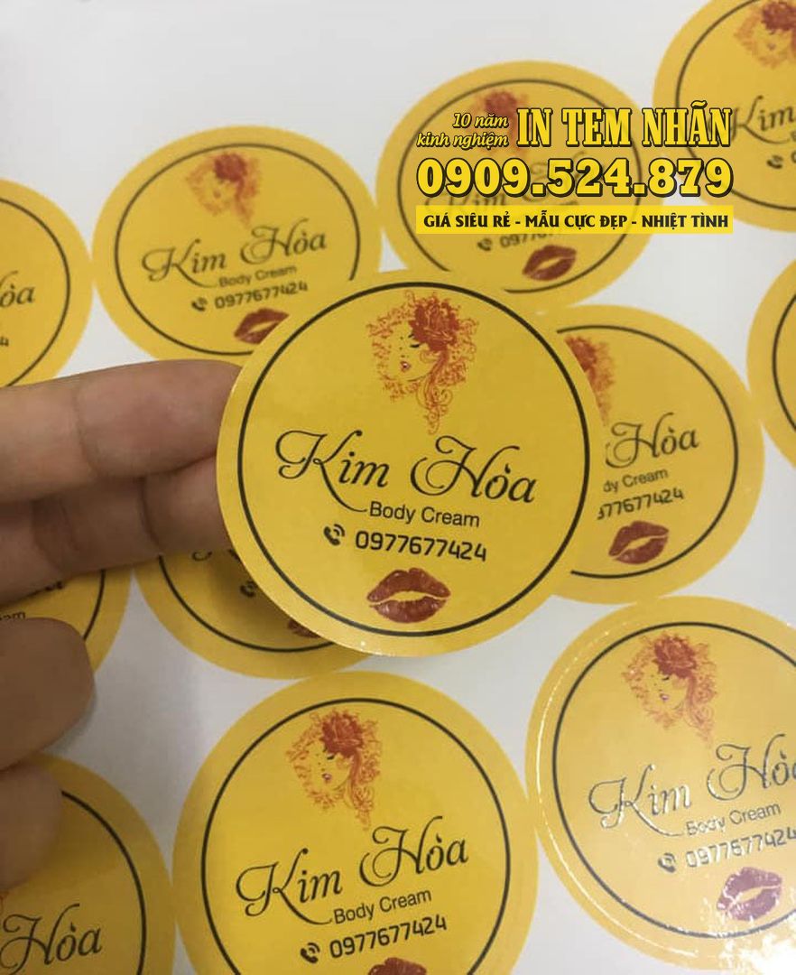 Mẫu Tem Nhãn Body Cream Kim Hòa