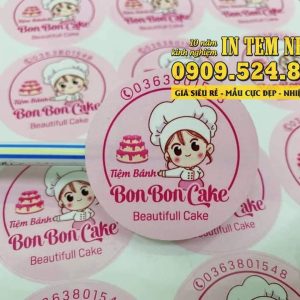 Mau Tem Nhan tiem banh Bon Bon Cake 2