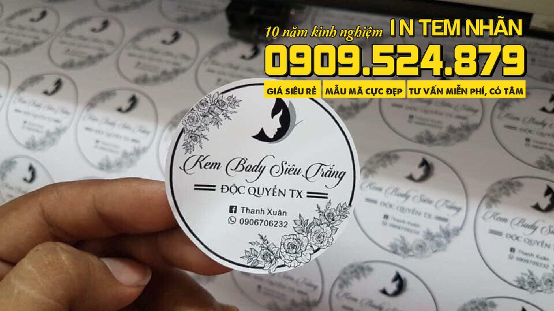 IN TEM NHAN DECAL GIAY DECAL NHUA SUA0010