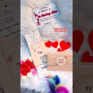 Mot chiec thiep cuoi keo xinh xinh danh cho Dau Re cua Thiep Cuoi Hoang Kim