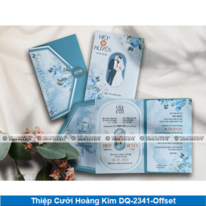 Thiệp Cưới Hoàng Kim DQ-2341-Offset