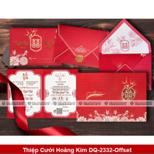 Thiệp Cưới Hoàng Kim DQ-2332-Offset