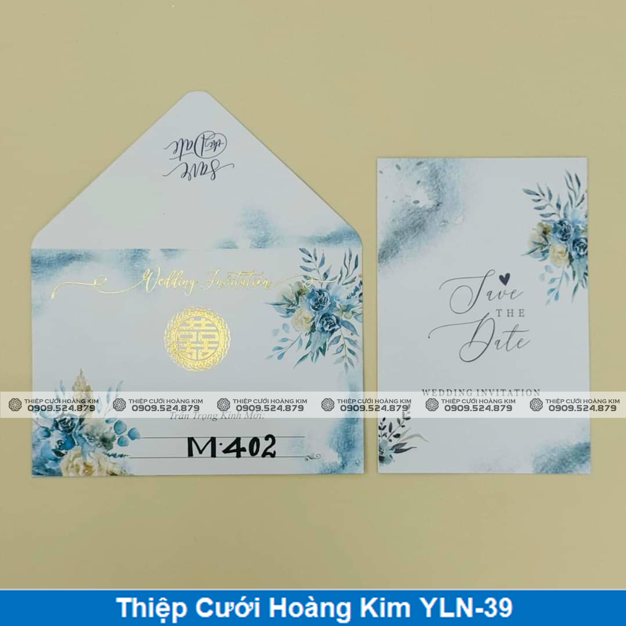 Thiệp Cưới Hoàng Kim YLN-39