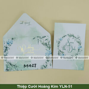 Thiệp Cưới Hoàng Kim YLN-51