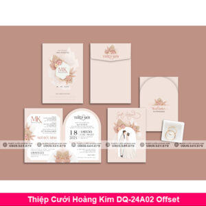 Thiệp Cưới Hoàng Kim DQ-24A02