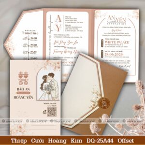 DQ 25A44 Thiệp túi Offset