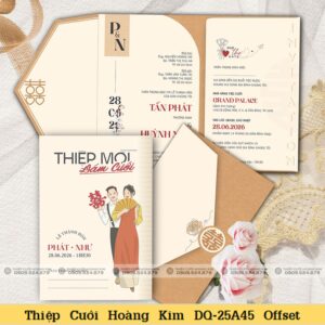 DQ 25A45 Thiệp túi Offset