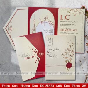 DQ 25A53 Thiệp túi Ánh kim thơm 2M