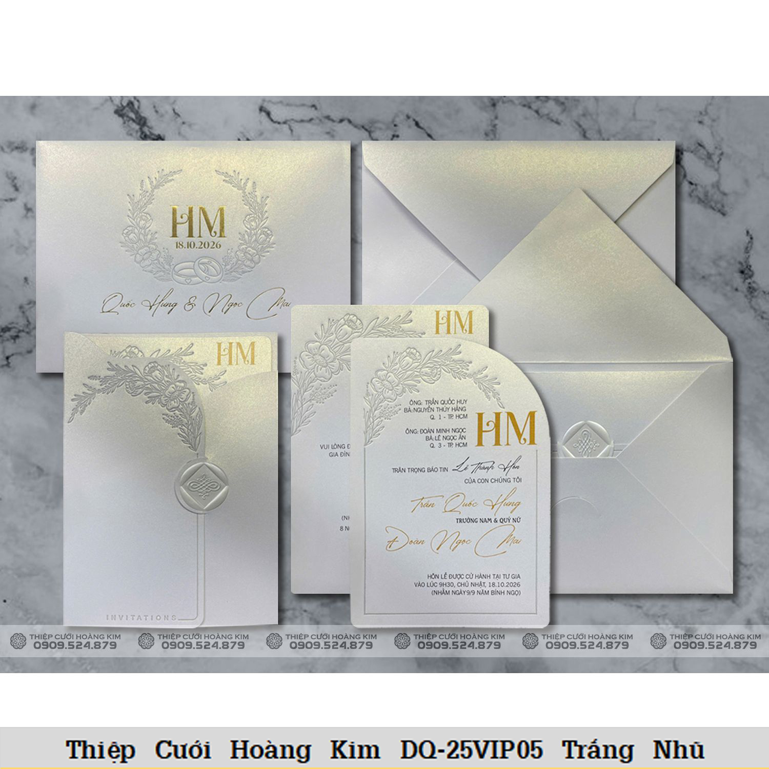 DQ 25VIP05 Trắng nhũ