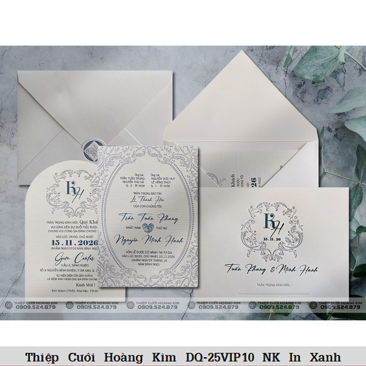 DQ 25VIP10 Giấy NK in Xanh