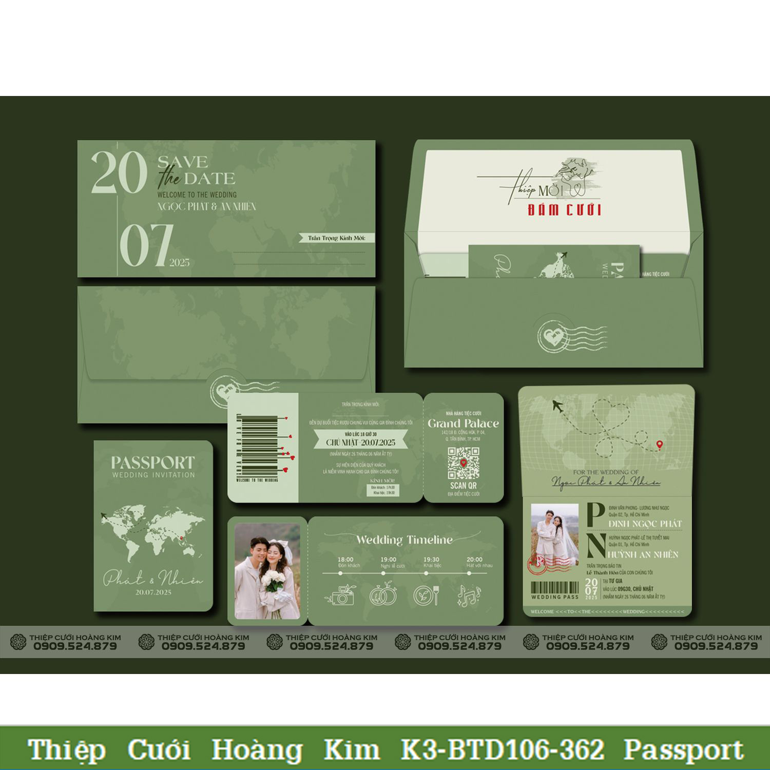 DQ BTN106 362 Passport ( xanh bơ)