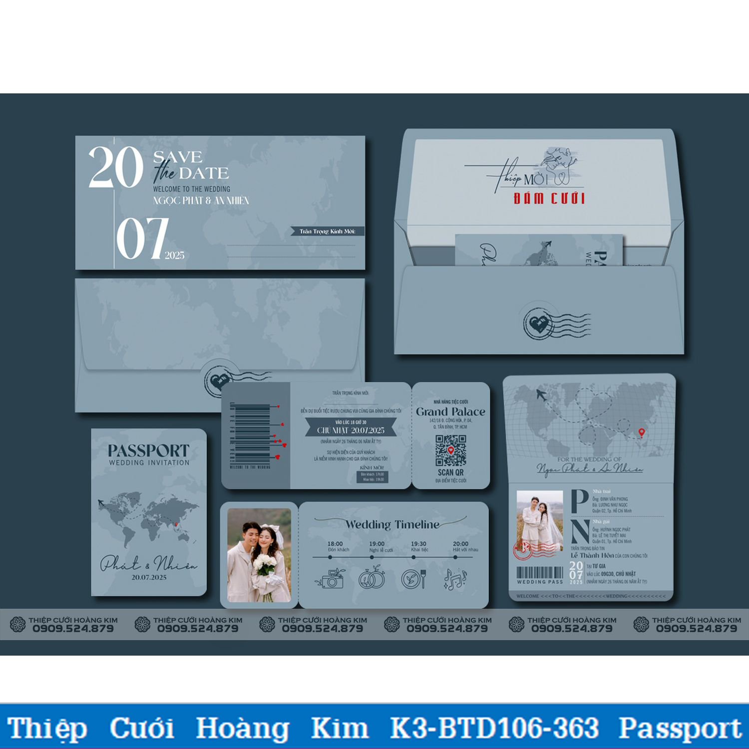 DQ BTN106 363 Passport (dương nhạt)