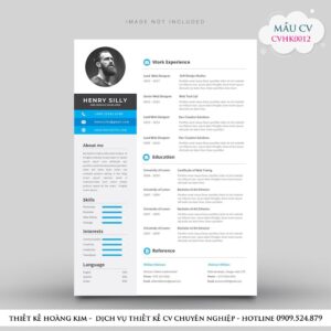 Mẫu Thiết Kế CV CVHK0012