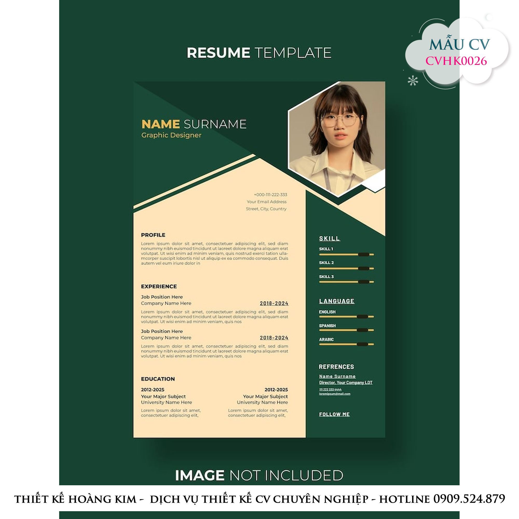 Mau Thiet Ke CV CVHK0026