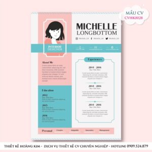Mẫu Thiết Kế CV CVHK0028