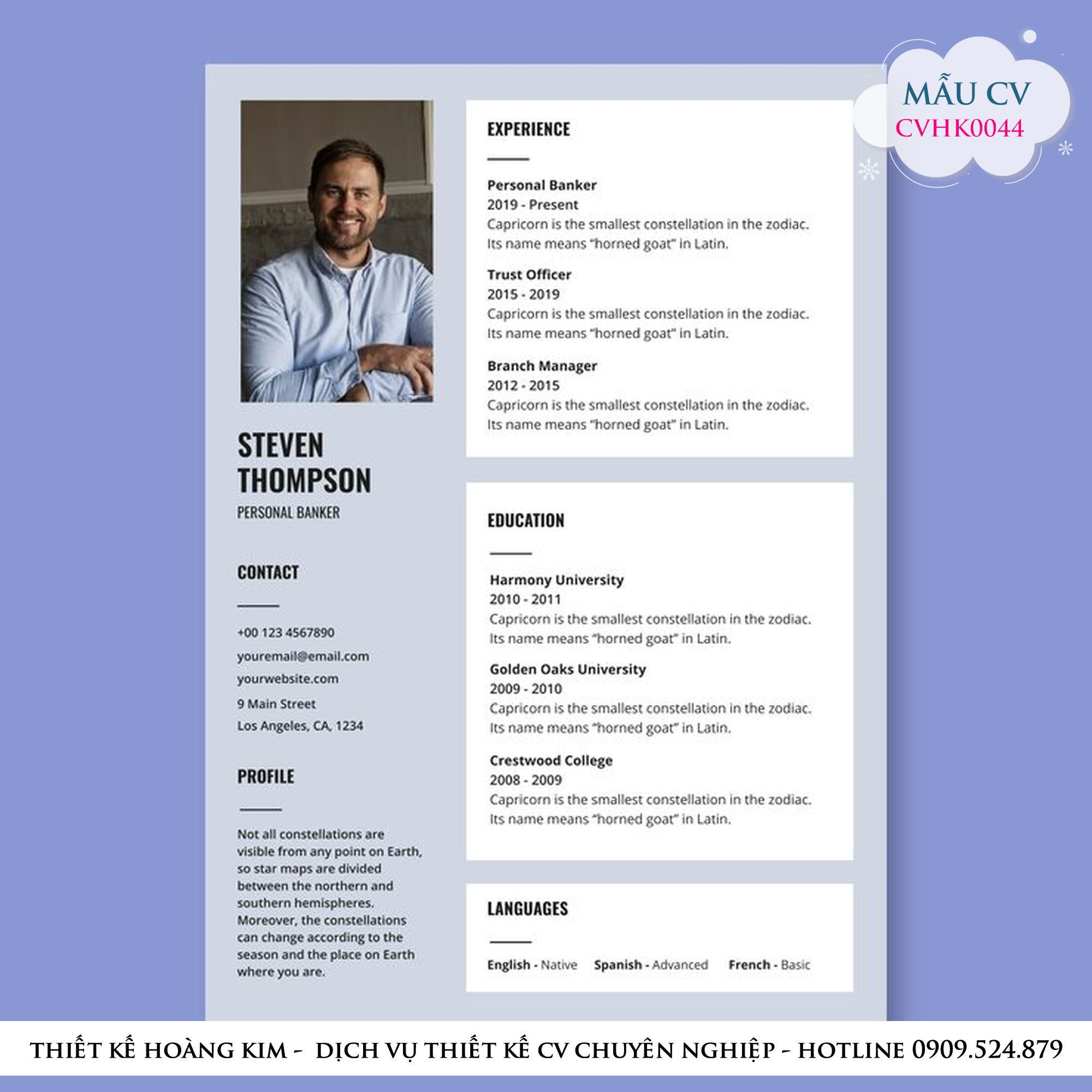 Mau Thiet Ke CV CVHK0044