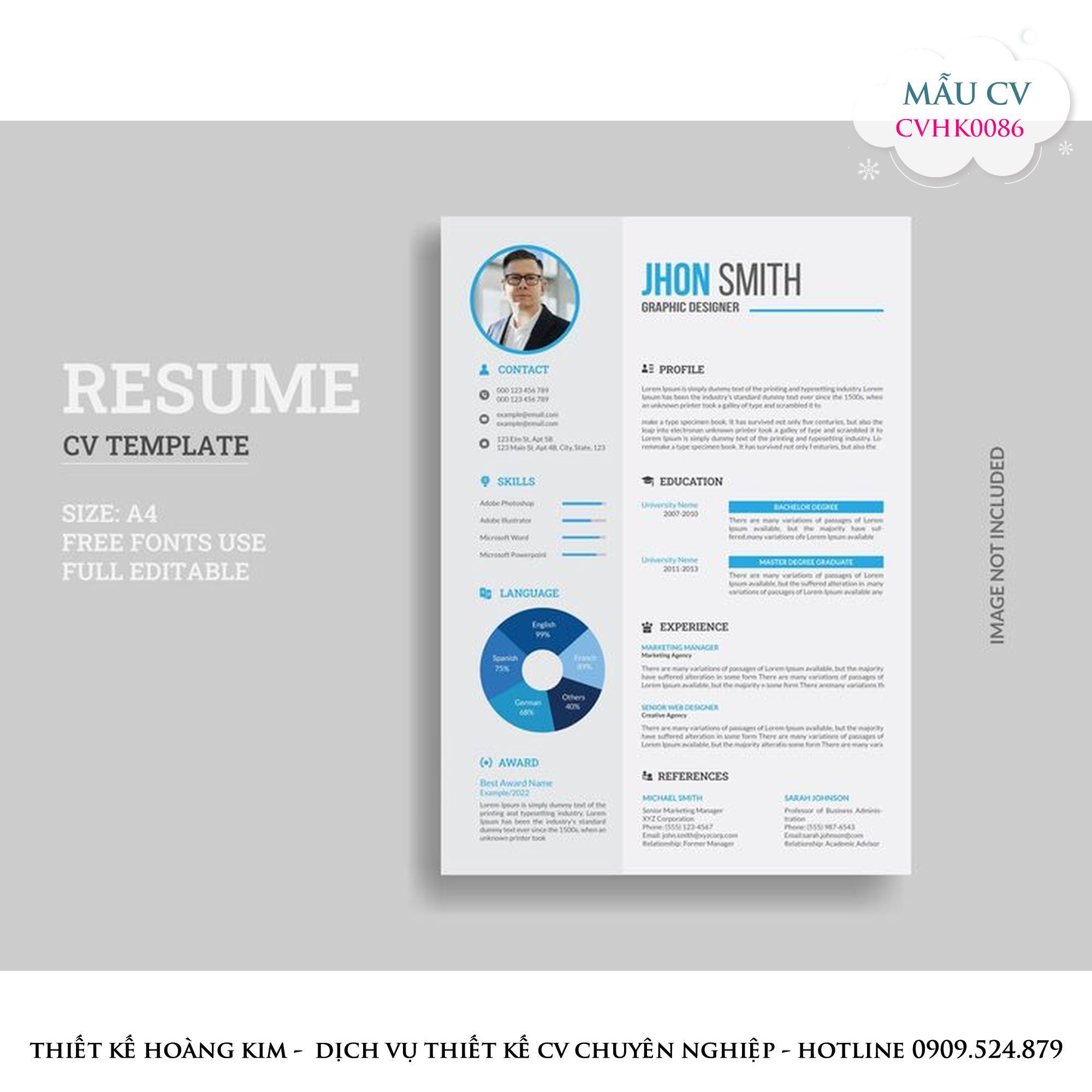 Mau Thiet Ke CV CVHK0086