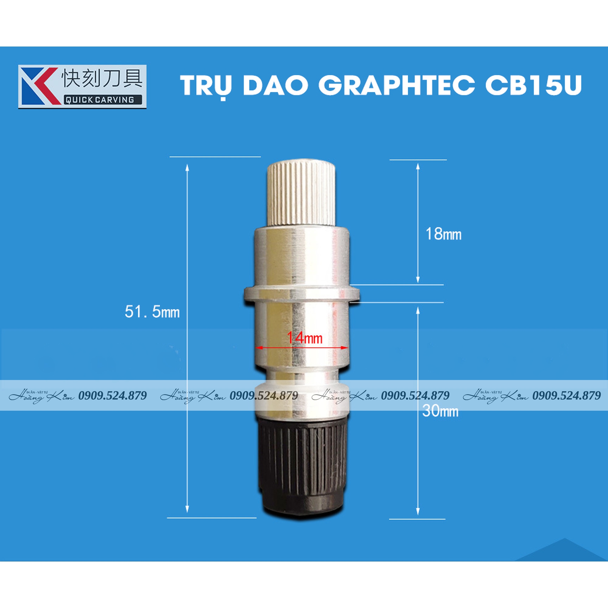 TRU DAO GRAPHTEC CB15U KIM LOAI 20