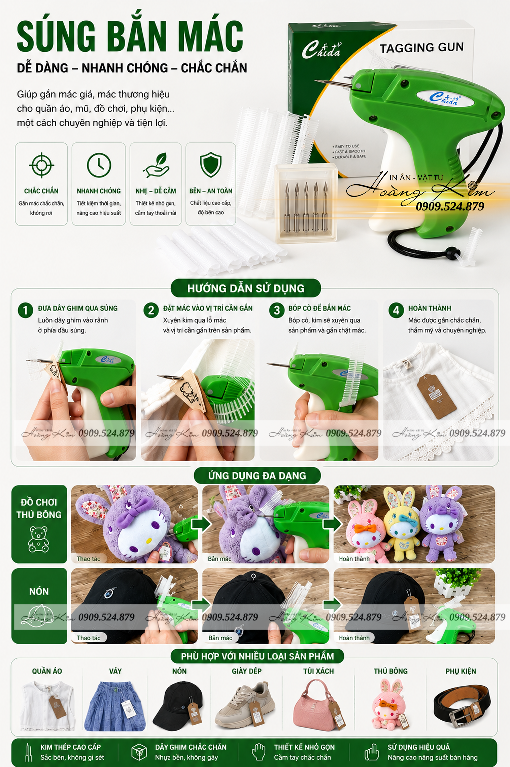 Súng Bắn Tag Chiba A3801 Chính Hãng – Máy Bắn Nhãn Mác Quần Áo Được Nhiều Shop Thời Trang Lựa Chọn 14 máy bắn tag Chiba A3801 (1)