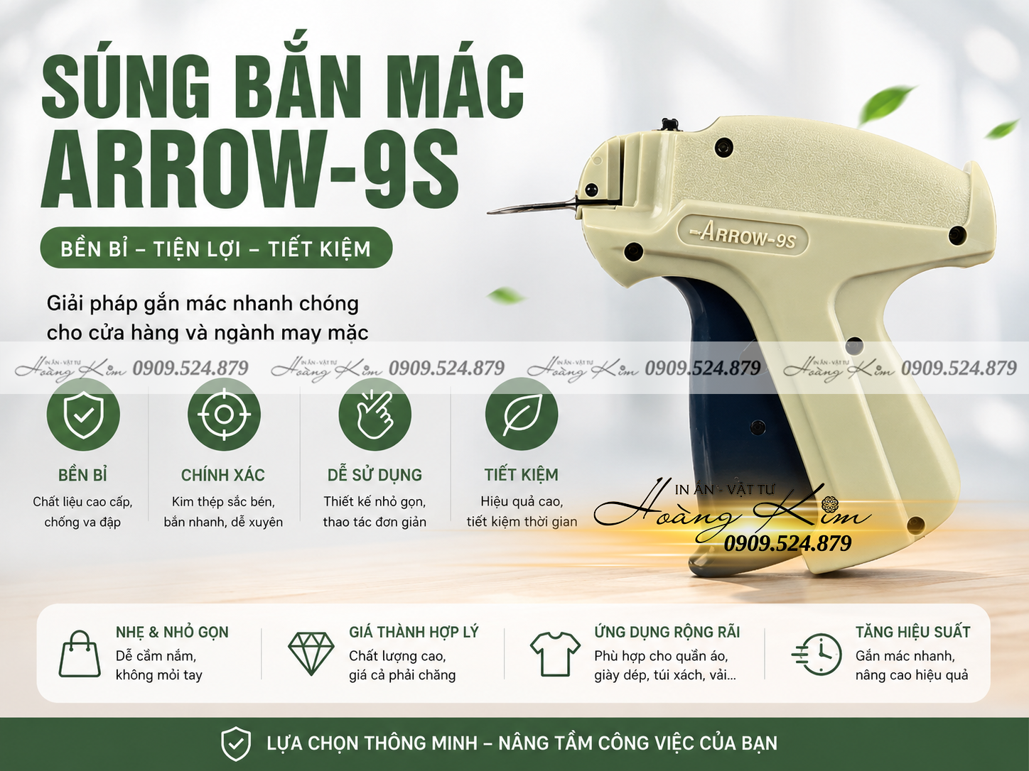 Máy Bắn Nhãn Mác Quần Áo Arrow 9S – Giải Pháp Gắn Tag Chuyên Nghiệp Cho Shop Thời Trang Và Xưởng May 23 súng bắn tag arrow 9s (4)