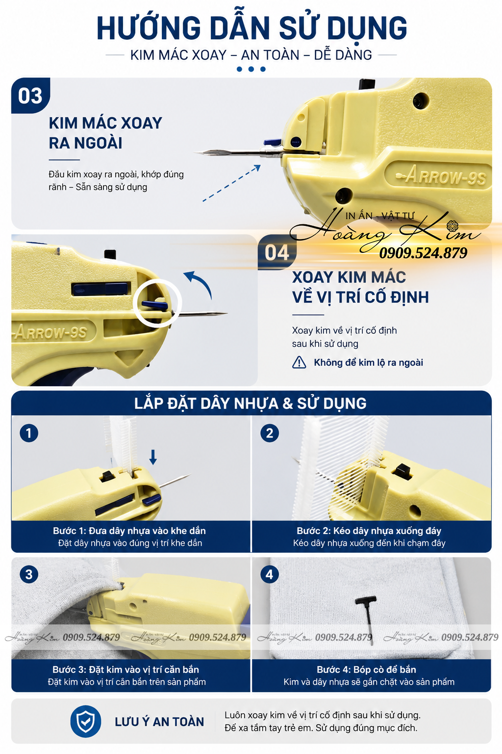 Máy Bắn Nhãn Mác Quần Áo Arrow 9S – Giải Pháp Gắn Tag Chuyên Nghiệp Cho Shop Thời Trang Và Xưởng May 13 súng bắn tag arrow 9s (5)