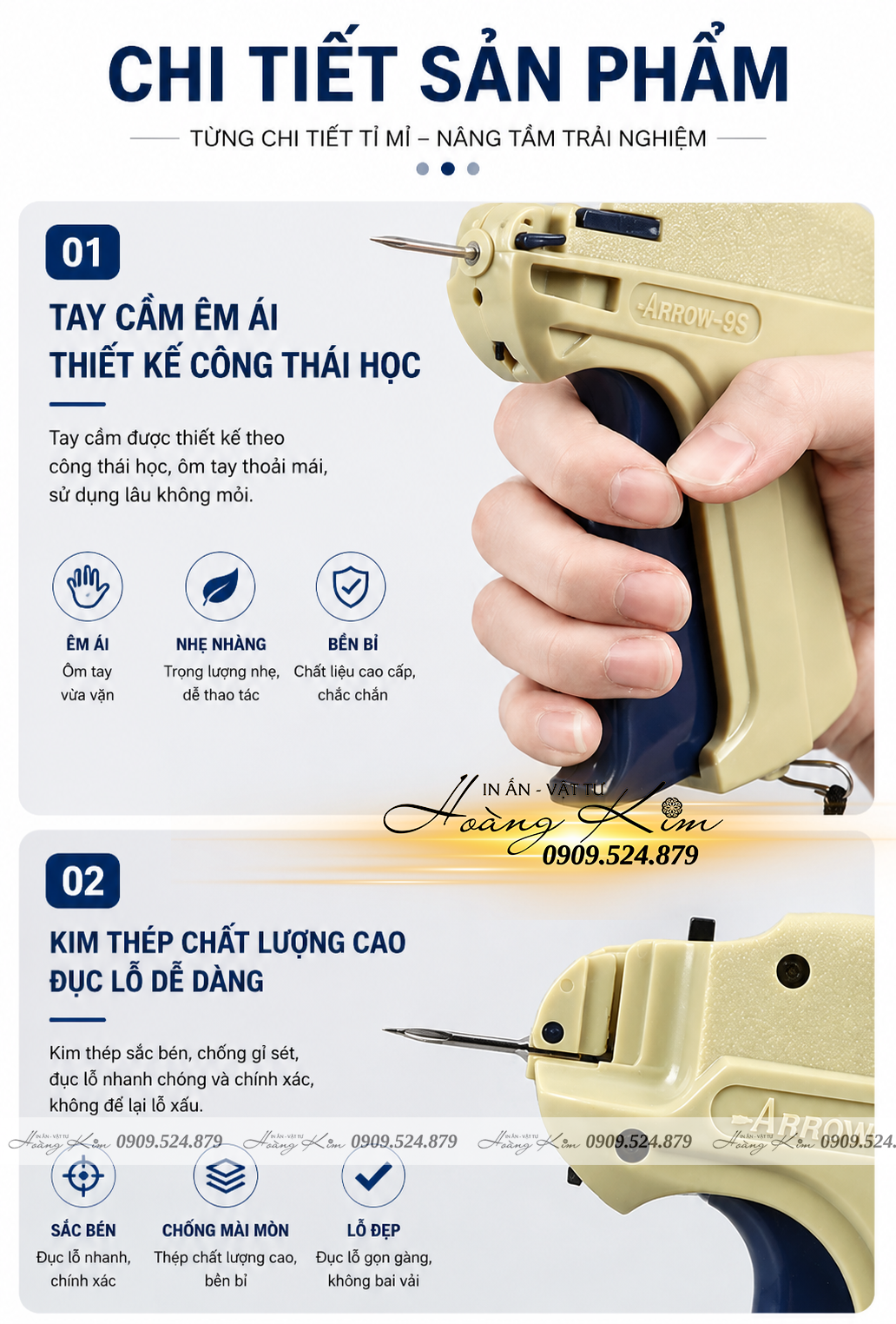 Máy Bắn Nhãn Mác Quần Áo Arrow 9S – Giải Pháp Gắn Tag Chuyên Nghiệp Cho Shop Thời Trang Và Xưởng May 17 súng bắn tag arrow 9s (7)