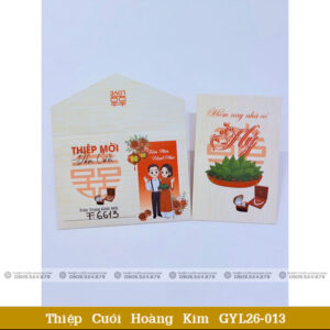 Thiệp Cưới Hoàng Kim GYL26 013