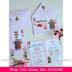 Thiệp Cưới Hoàng Kim GYL26 020