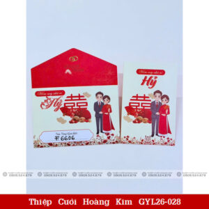 Thiệp Cưới Hoàng Kim GYL26 028