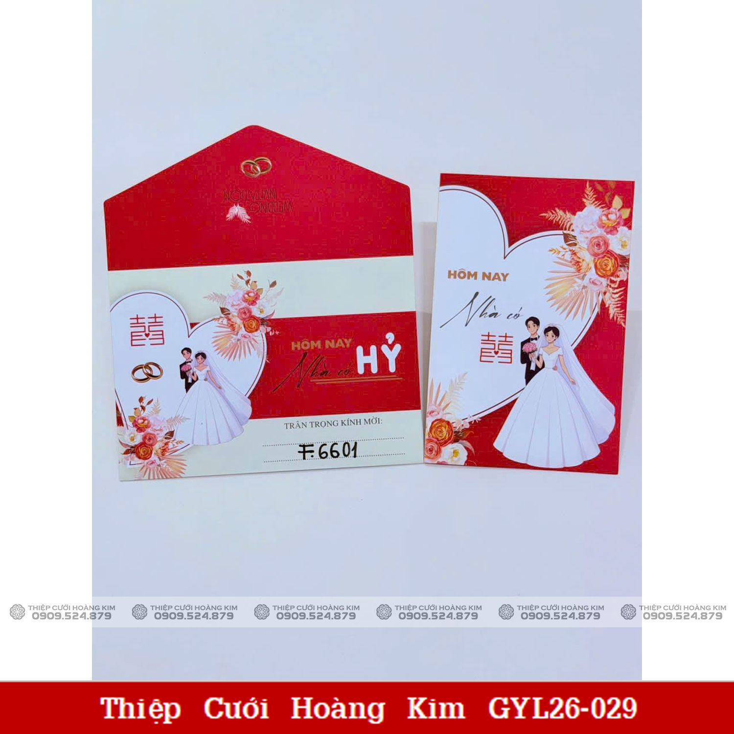 Thiệp Cưới Hoàng Kim GYL26-029 4 Thiệp Cưới Hoàng Kim GYL26 029