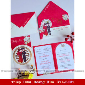 Thiệp Cưới Hoàng Kim GYL26 031