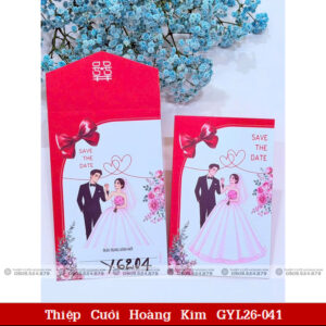 Thiệp Cưới Hoàng Kim GYL26 041
